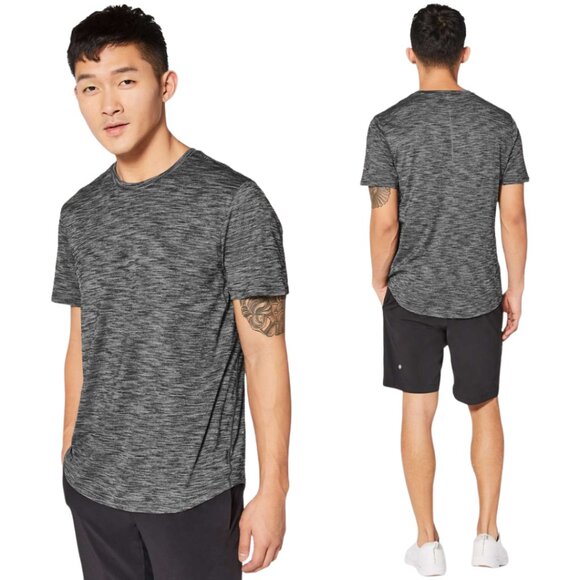 Lululemon Fresh Move Short Sleeve Tee T-Shirt Men's XXL* Gray Active Workout Gym - Picture 1 of 11